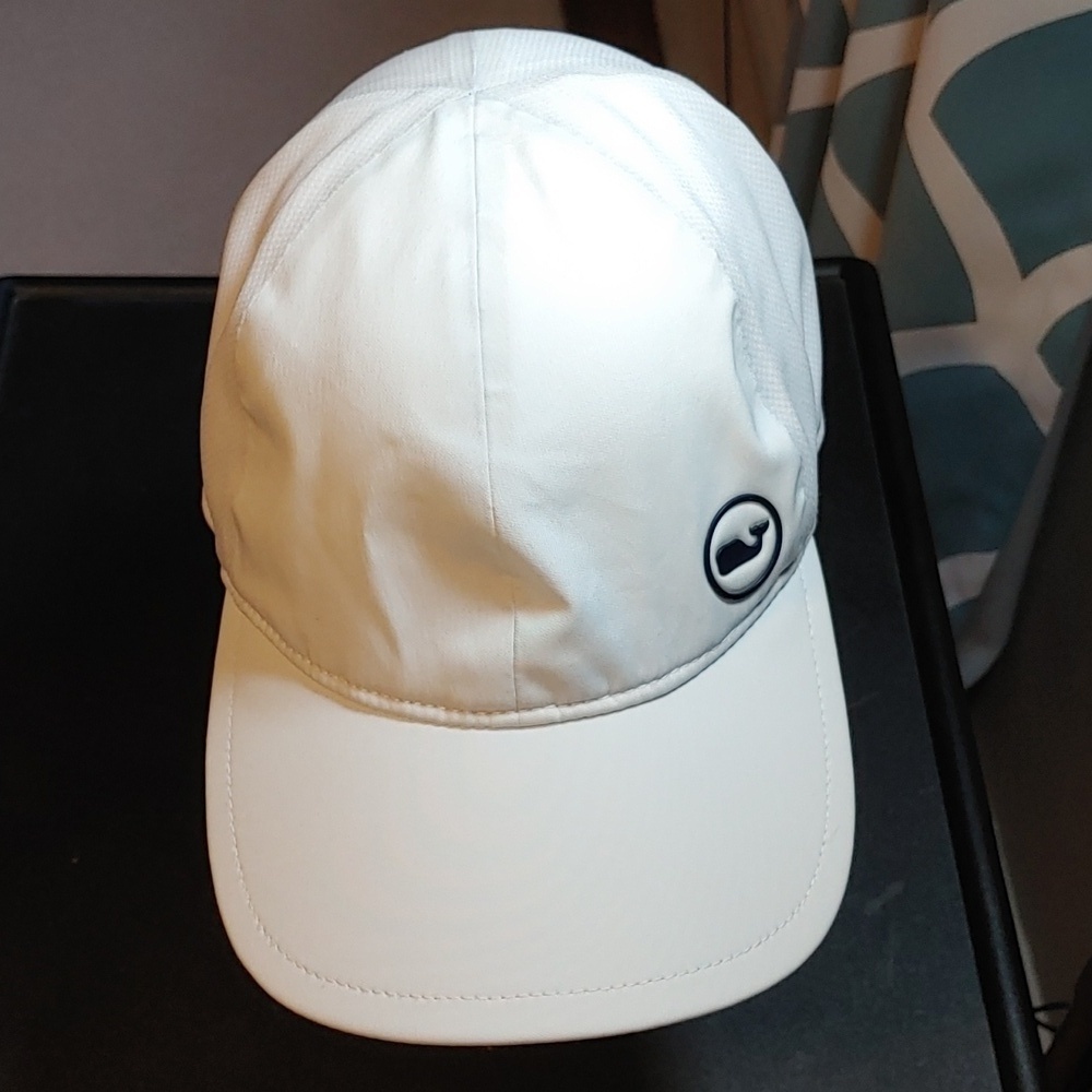 Women's White & Navy Blue Vineyard Vines Baseball Cap